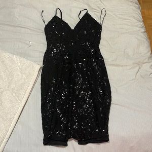 Sirens black sequin dress